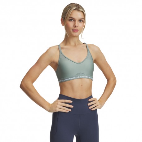 Under Armour Reggiseno Sportivo Crossback Low Mid Support Salvia Donna