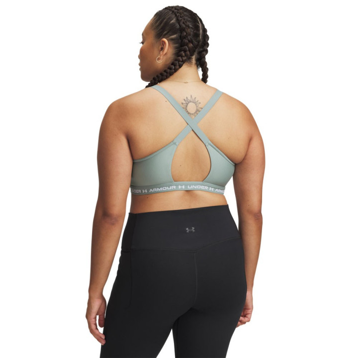 Under Armour Reggiseno Sportivo Crossback Low Mid Support Salvia Donna