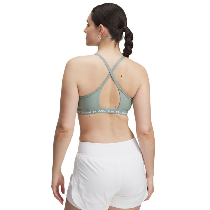 Under Armour Reggiseno Sportivo Crossback Low Mid Support Salvia Donna
