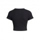 Under Armour Maglietta Palestra Crop Nero Donna