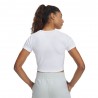 Under Armour Maglietta Palestra Crop Bianco Donna