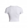 Under Armour Maglietta Palestra Crop Bianco Donna