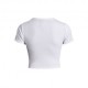 Under Armour Maglietta Palestra Crop Bianco Donna