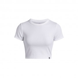 Under Armour Maglietta Palestra Crop Bianco Donna
