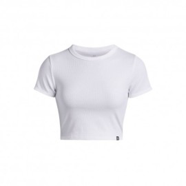 Under Armour Maglietta Palestra Crop Bianco Donna