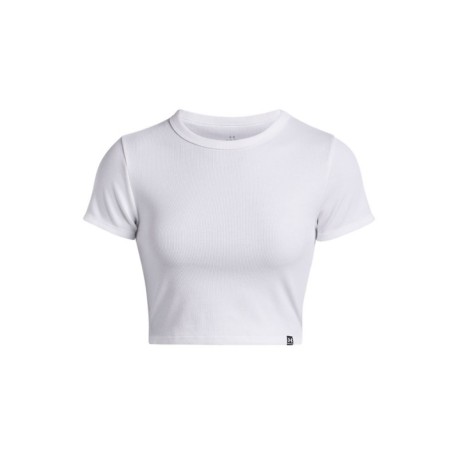 Under Armour Maglietta Palestra Crop Bianco Donna