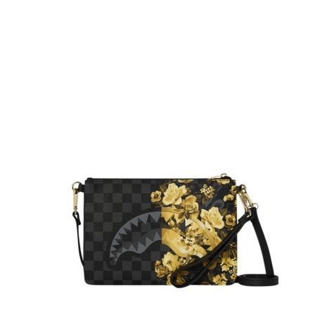 Sprayground Pochette Oro Floral Remix Nero