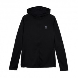 On Felpa Running Climate Zip Nero Donna