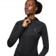 On Felpa Running Climate Zip Nero Donna