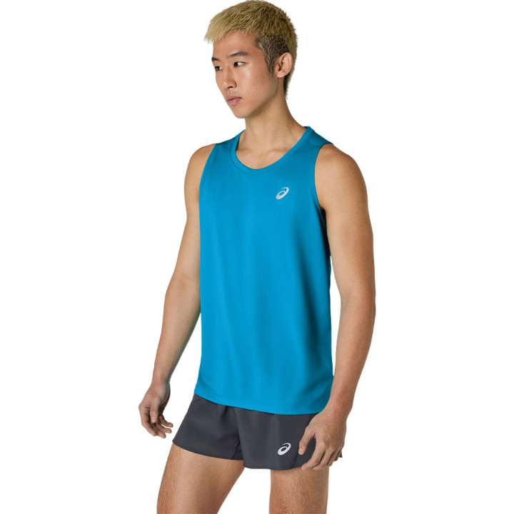 Asics Canotta Running Core Aegean Blue Uomo