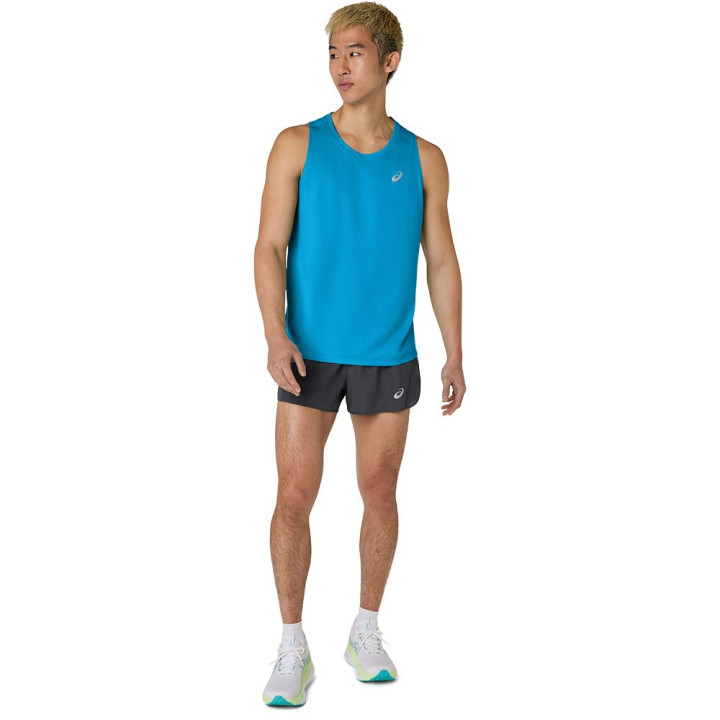 Asics Canotta Running Core Aegean Blue Uomo