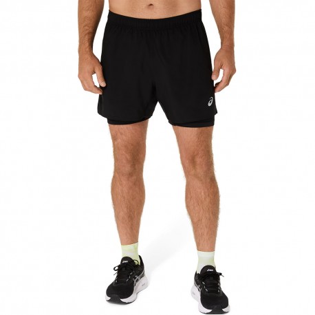 Asics Pantaloncini Running Core 2In1 Performance Nero Uomo