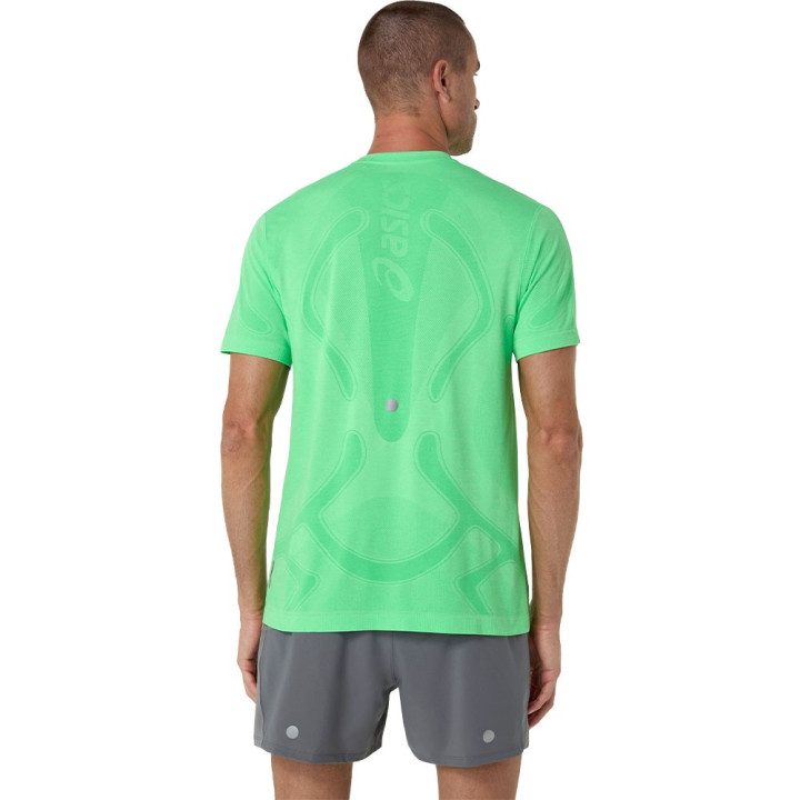 Asics Maglia Running Road Seamless Vital Verde Uomo