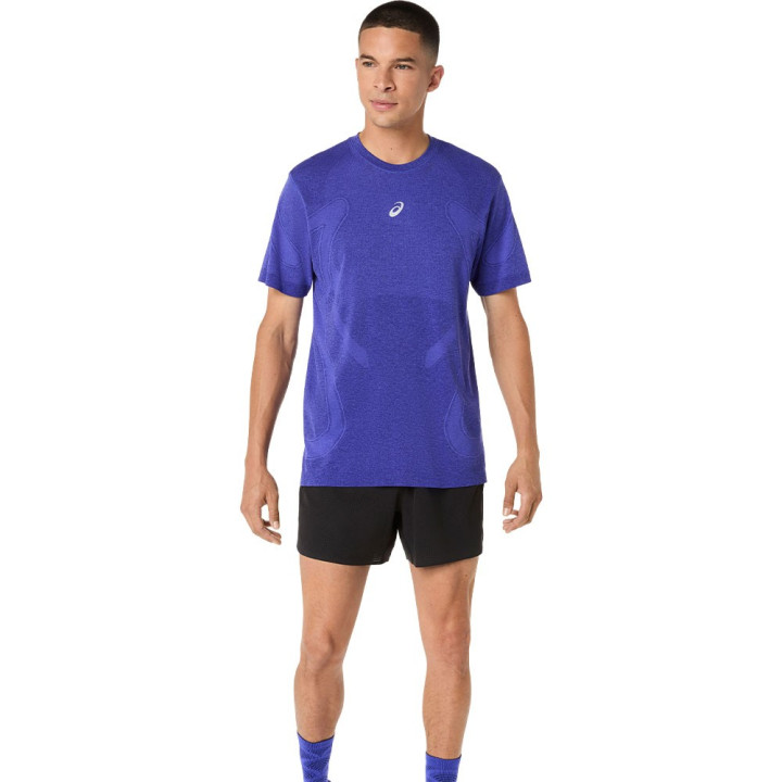 Asics Maglia Running Road Seamless Cobalt Burst Eggplant Uomo