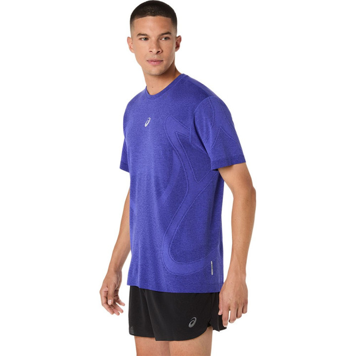 Asics Maglia Running Road Seamless Cobalt Burst Eggplant Uomo