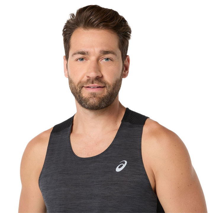 Asics Canotta Running Road Performance Nero Uomo