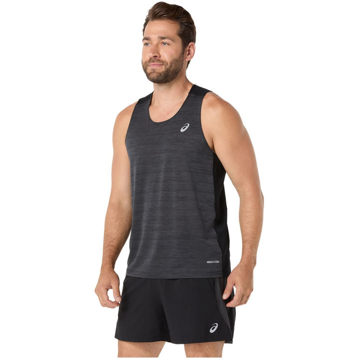 Asics Canotta Running Road Performance Nero Uomo