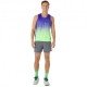 Asics Canotta Running Road Fade Cobalt Burst Illuminate Verde Uomo