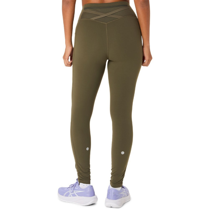 Asics Tight Run Adjustable Nagino Dark Olive Donna