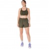 Asics Reggiseno Sportivo Road Zip Dark Olive Donna