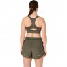 Asics Reggiseno Sportivo Road Zip Dark Olive Donna
