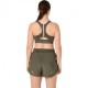 Asics Reggiseno Sportivo Road Zip Dark Olive Donna