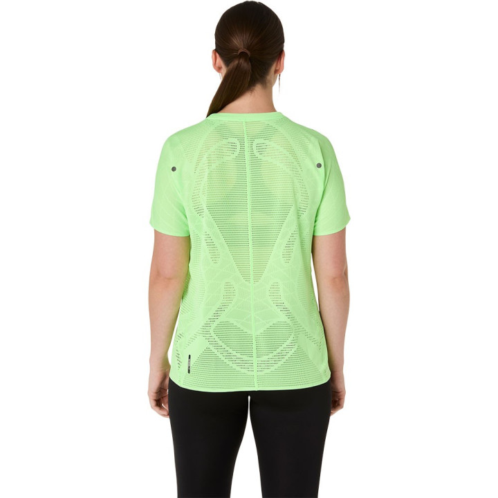 Asics Maglia Running Metarun Illuminate Verde Donna