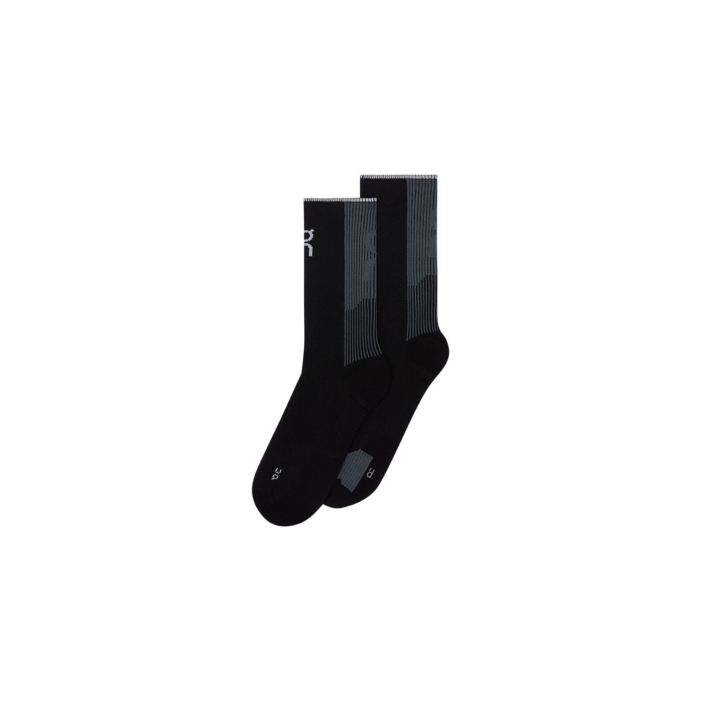 On Unisex Black,Eclipse Performance Run Sock High Black/ Eclipse L - Immagine 2