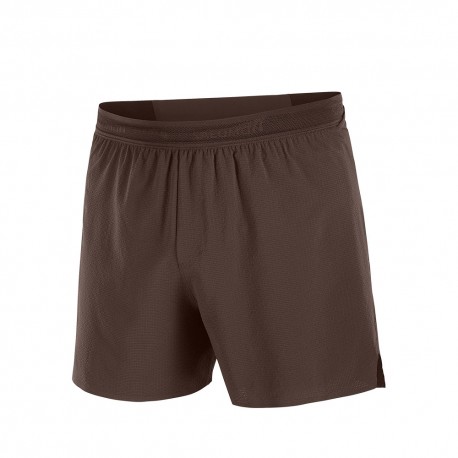 Salomon Short Trail Running 5" Sense Aero Stow Coffee Bean Uomo