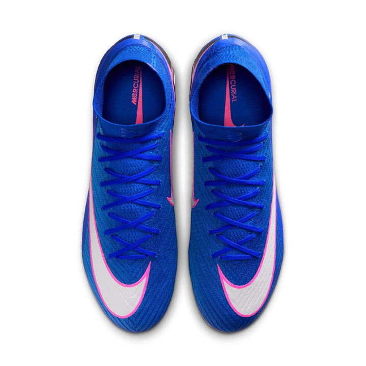 Nike Mercurial Zm Superfly 10 Elt Sg-Pro Blu Bianco - Scarpe Da Calcio Uomo