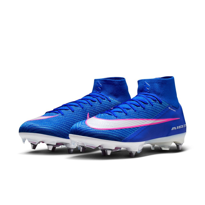 Nike Mercurial Zm Superfly 10 Elt Sg-Pro Blu Bianco - Scarpe Da Calcio Uomo