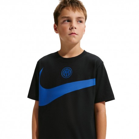Nike T-Shirt Inter Swoosh Nero Bambino
