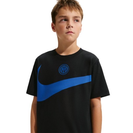 Nike T-Shirt Inter Swoosh Nero Bambino