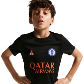Nike Maglia Maniche Corte Pre-Match Blue Arancio Bambino