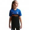 Nike Maglia Maniche Corte Inter 4 Blue Arancio Bambino