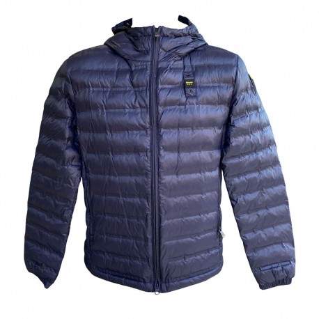 Blauer Piumino Bottoni Moon Blu Donna