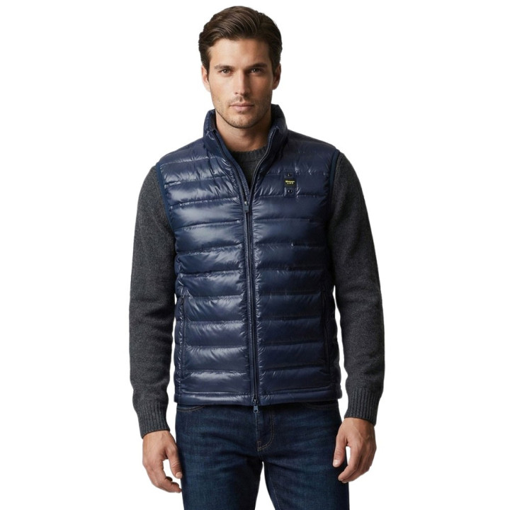 Blauer Gilet Sportivo Classic Blu Uomo