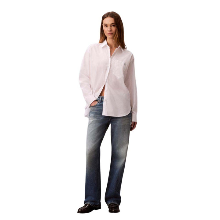 Calvin Klein Camicia M Lunga Bianco Donna