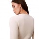 Calvin Klein Cardigan In Maglia Maniche Lunghe Bianco Donna