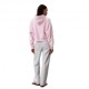 Calvin Klein Felpa Con Cappuccio Crop Logo Rosa Donna