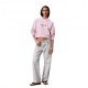 Calvin Klein Felpa Con Cappuccio Crop Logo Rosa Donna