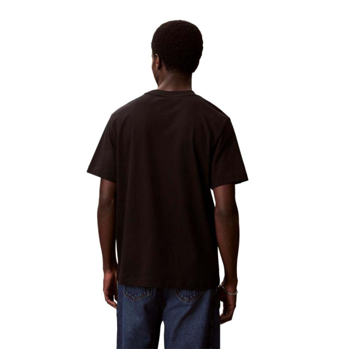 Calvin Klein T-Shirt Con Taschino Logo Nero Uomo