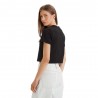 Calvin Klein Cropped T-Shirt Logo Nero Donna