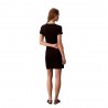 Calvin Klein Abito Rib Logo Nero Donna