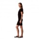 Calvin Klein Abito Rib Logo Nero Donna