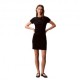 Calvin Klein Abito Rib Logo Nero Donna
