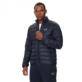 Ea7 Piumino Logo Blu Uomo
