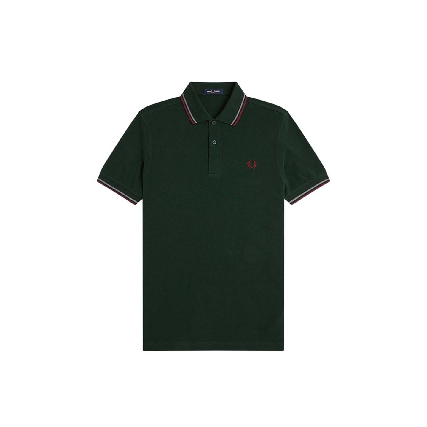 Fred Perry Uomo Verde T-Shirts And Polos - Immagine 2