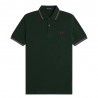 Fred Perry Polo Righe Verde Uomo