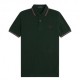 Fred Perry Polo Righe Verde Uomo